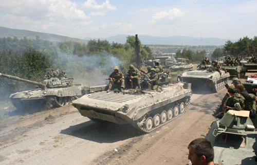 Georgian Civil war BMP1 use